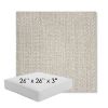Picture of Posh Pebble | 26" x 26" x 3" Square Outdoor Cushion - Sunbrella© Fabric