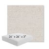 Picture of Rafi Pearl | 26" x 26" x 3" Square Outdoor Cushion - Sunbrella© Fabric
