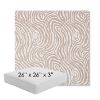 Picture of Rapids Camel | 26" x 26" x 3" Square Outdoor Cushion - Sunbrella© Fabric