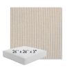 Picture of Replay Taupe | 26" x 26" x 3" Square Outdoor Cushion - Sunbrella© Fabric