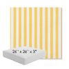 Picture of Sail Away Sunflower | 26" x 26" x 3" Square Outdoor Cushion - Sunbrella© Fabric