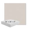 Picture of Shelter White | 26" x 26" x 3" Square Outdoor Cushion - Sunbrella© Fabric