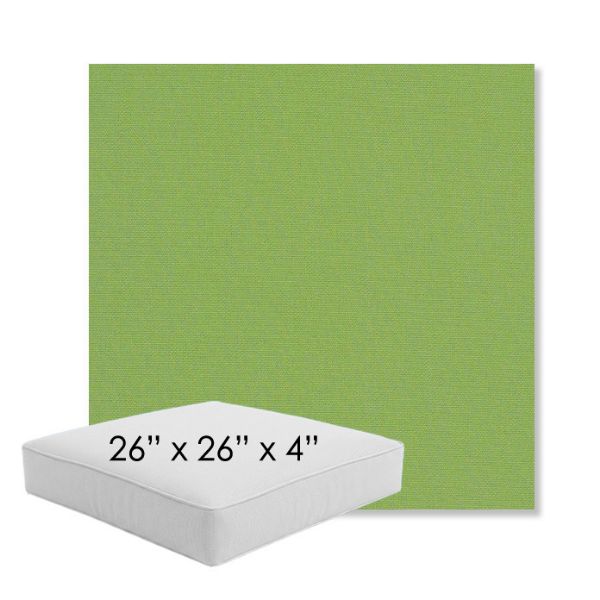 Picture of Canvas Ginkgo | 26" x 26" x 4" Square Outdoor Cushion - Sunbrella© Fabric