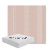 Picture of Caper Blush | 26" x 26" x 4" Square Outdoor Cushion - Sunbrella© Fabric