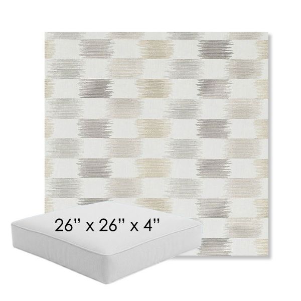Picture of Dream Dune | 26" x 26" x 4" Square Outdoor Cushion - Sunbrella© Fabric