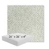 Picture of Etna Juniper | 26" x 26" x 4" Square Outdoor Cushion - Sunbrella© Fabric