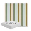 Picture of Gateway Aloe | 26" x 26" x 4" Square Outdoor Cushion - Sunbrella© Fabric