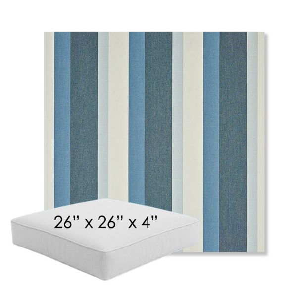 Picture of Gateway Coast | 26" x 26" x 4" Square Outdoor Cushion - Sunbrella© Fabric