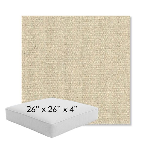 Picture of Heritage Papyrus | 26" x 26" x 4" Square Outdoor Cushion - Sunbrella© Fabric