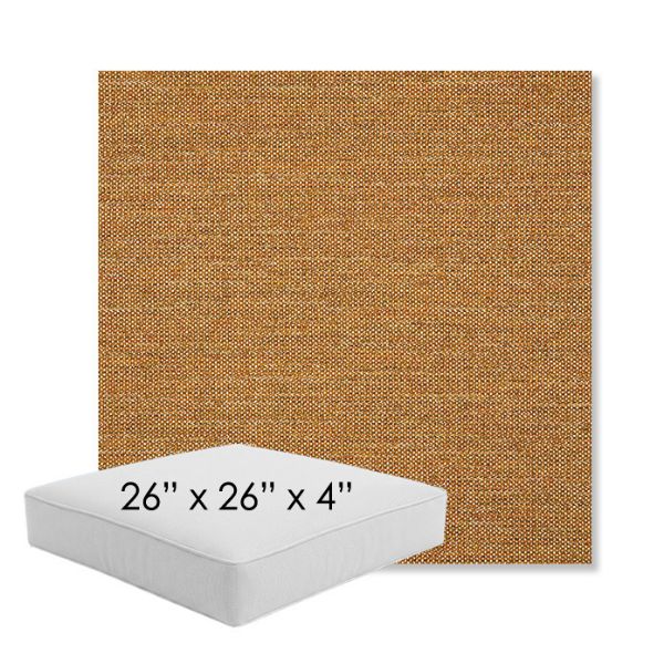 Picture of Kudos Amber | 26" x 26" x 4" Square Outdoor Cushion - Sunbrella© Fabric