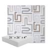 Picture of Labyrinth Cloud | 26" x 26" x 4" Square Outdoor Cushion - Sunbrella© Fabric