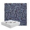 Picture of Nema Lazuli | 26" x 26" x 4" Square Outdoor Cushion - Sunbrella© Fabric