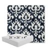 Picture of Patra Indigo | 26" x 26" x 4" Square Outdoor Cushion - Sunbrella© Fabric
