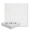 Picture of Piazza White | 26" x 26" x 4" Square Outdoor Cushion - Sunbrella© Fabric