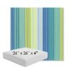 Picture of Seville Seaside | 26" x 26" x 4" Square Outdoor Cushion - Sunbrella© Fabric