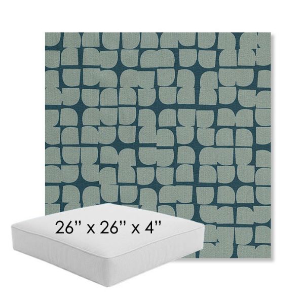 Picture of Toggle Splash | 26" x 26" x 4" Square Outdoor Cushion - Sunbrella© Fabric