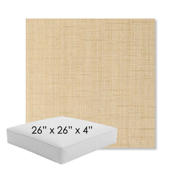 Picture of Willa Hemp | 26" x 26" x 4" Square Outdoor Cushion - Sunbrella© Fabric