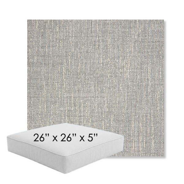 Picture of Adena Pebble | 26" x 26" x 5" Square Outdoor Cushion - Sunbrella© Fabric