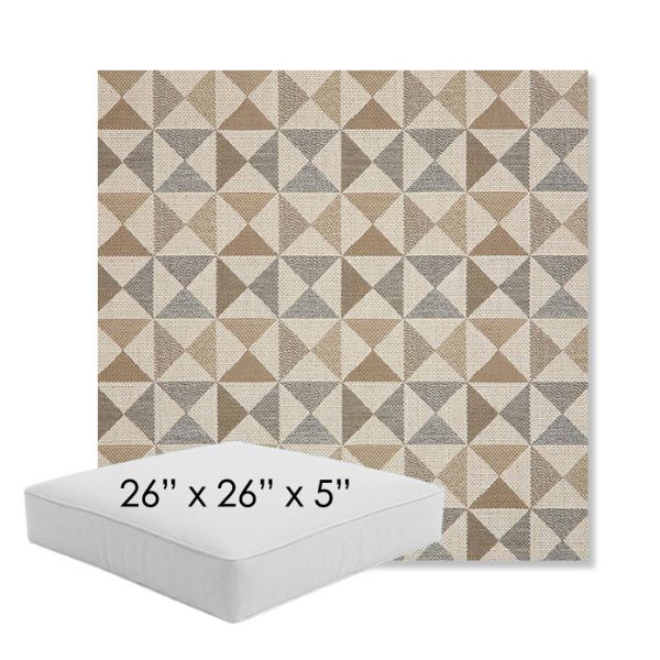 Picture of Array Dune | 26" x 26" x 5" Square Outdoor Cushion - Sunbrella© Fabric