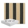 Picture of Berenson Tuxedo | 26" x 26" x 5" Square Outdoor Cushion - Sunbrella© Fabric
