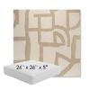 Picture of Brushstroke Stucco | 26" x 26" x 5" Square Outdoor Cushion - Sunbrella© Fabric