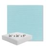 Picture of Canvas Mineral Blue | 26" x 26" x 5" Square Outdoor Cushion - Sunbrella© Fabric