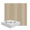 Picture of Caper Camel | 26" x 26" x 5" Square Outdoor Cushion - Sunbrella© Fabric