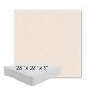 Picture of Cast Bisque | 26" x 26" x 5" Square Outdoor Cushion - Sunbrella© Fabric