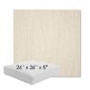 Picture of Cast Pumice | 26" x 26" x 5" Square Outdoor Cushion - Sunbrella© Fabric
