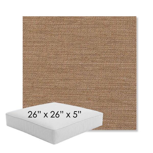 Picture of Charmer Desert | 26" x 26" x 5" Square Outdoor Cushion - Sunbrella© Fabric