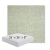 Picture of Chartres Mist | 26" x 26" x 5" Square Outdoor Cushion - Sunbrella© Fabric