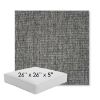 Picture of Crush Pewter | 26" x 26" x 5" Square Outdoor Cushion - Sunbrella© Fabric