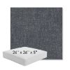 Picture of Dither Slate | 26" x 26" x 5" Square Outdoor Cushion - Sunbrella© Fabric