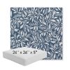 Picture of Exquisite Indigo | 26" x 26" x 5" Square Outdoor Cushion - Sunbrella© Fabric