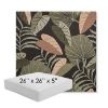 Picture of Fernie Midnight Garden | 26" x 26" x 5" Square Outdoor Cushion - Sunbrella© Fabric
