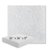 Picture of Frond Sky | 26" x 26" x 5" Square Outdoor Cushion - Sunbrella© Fabric