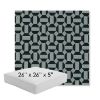 Picture of Hoopla Plume | 26" x 26" x 5" Square Outdoor Cushion - Sunbrella© Fabric
