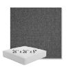 Picture of Idol Slate | 26" x 26" x 5" Square Outdoor Cushion - Sunbrella© Fabric