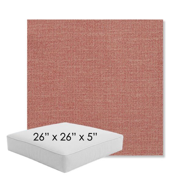Picture of Kudos Flamingo | 26" x 26" x 5" Square Outdoor Cushion - Sunbrella© Fabric