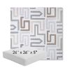 Picture of Labyrinth Cloud | 26" x 26" x 5" Square Outdoor Cushion - Sunbrella© Fabric