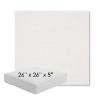 Picture of Linville Snow | 26" x 26" x 5" Square Outdoor Cushion - Sunbrella© Fabric