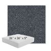 Picture of Lotus Slate | 26" x 26" x 5" Square Outdoor Cushion - Sunbrella© Fabric