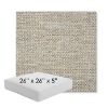 Picture of Mainstreet Dove | 26" x 26" x 5" Square Outdoor Cushion - Sunbrella© Fabric