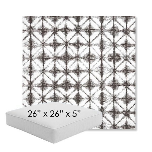 Picture of Midori Stone | 26" x 26" x 5" Square Outdoor Cushion - Sunbrella© Fabric