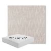 Picture of Mountains Snow | 26" x 26" x 5" Square Outdoor Cushion - Sunbrella© Fabric