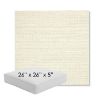 Picture of Piazza Parchment | 26" x 26" x 5" Square Outdoor Cushion - Sunbrella© Fabric