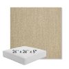 Picture of Pique Sand | 26" x 26" x 5" Square Outdoor Cushion - Sunbrella© Fabric