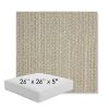 Picture of Posh Ash | 26" x 26" x 5" Square Outdoor Cushion - Sunbrella© Fabric