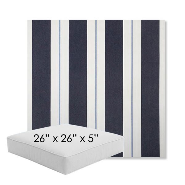 Picture of Relate Harbor | 26" x 26" x 5" Square Outdoor Cushion - Sunbrella© Fabric