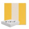 Picture of Rothko Lemonade | 26" x 26" x 5" Square Outdoor Cushion - Sunbrella© Fabric